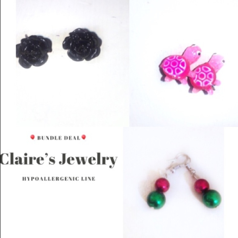 Claire’s Cute bundle (Fashion) earrings